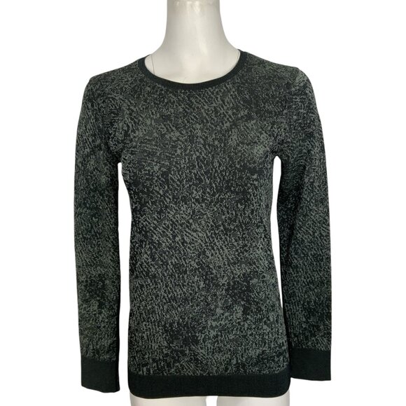Lululemon Swiftly Breathe Long Sleeve Top Shirt 4 Floral Fauna Black Rhino Grey - Picture 1 of 12